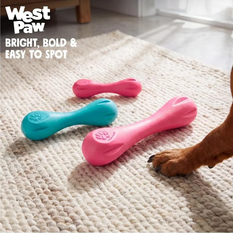 Dog Bone Chew Toy – Floatable Pet Toys for Aggressive Chewers, Catch, Fetch – Bright-Colored Bones for Dogs